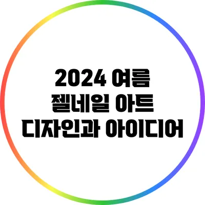 2024 여름 젤네일 아트 디자인과 아이디어