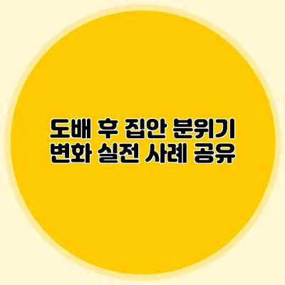 도배 후 집안 분위기 변화: 실전 사례 공유