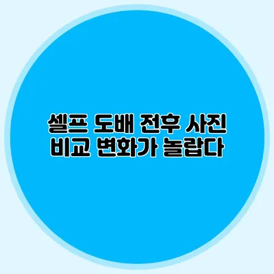 셀프 도배 전후 사진 비교: 변화가 놀랍다